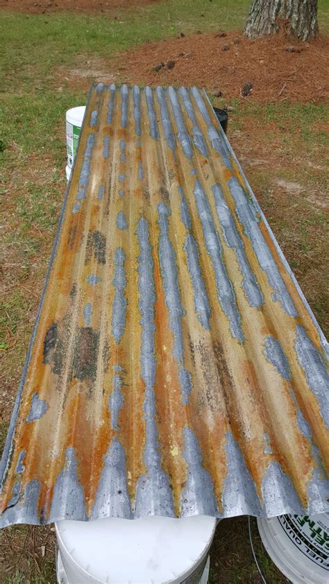 how to rust galvanized metal